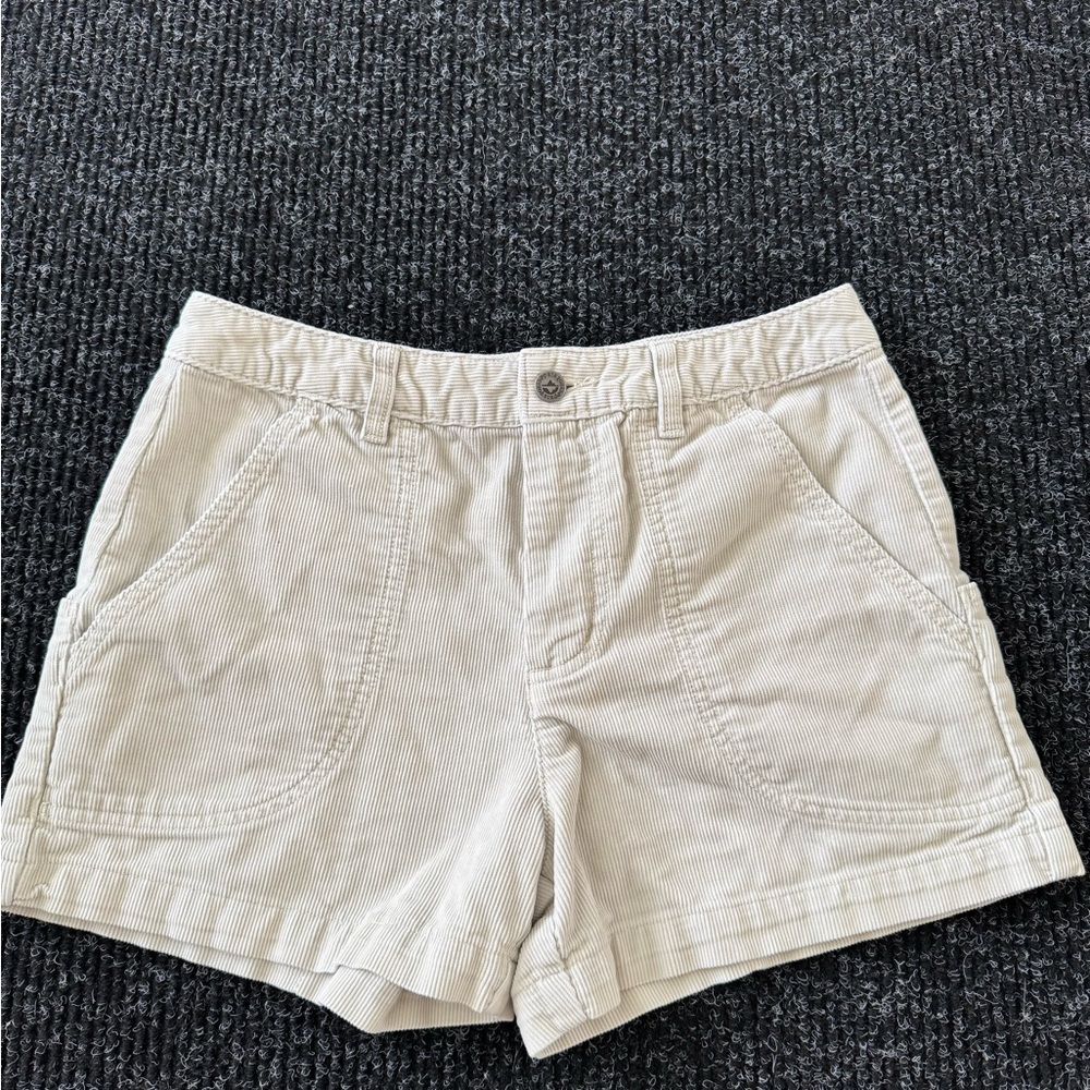Patagonia Women's Tan Corduroy Cargo Shorts